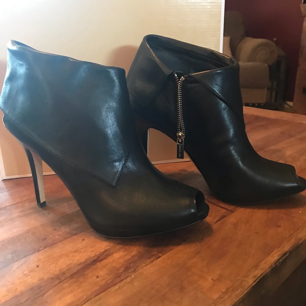 Michael Kors Kendra Open Toe Ankle Boots